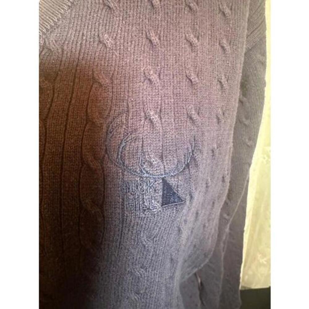 Tommy Hilfiger Golf Cable Knit Sweater Men’s Size L – Navy Blue - Picture 3 of 3